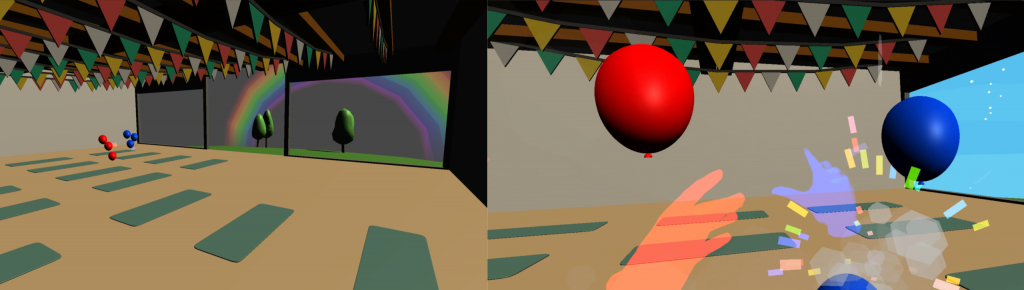 Balloons — Virtual Gym VR gameplay
